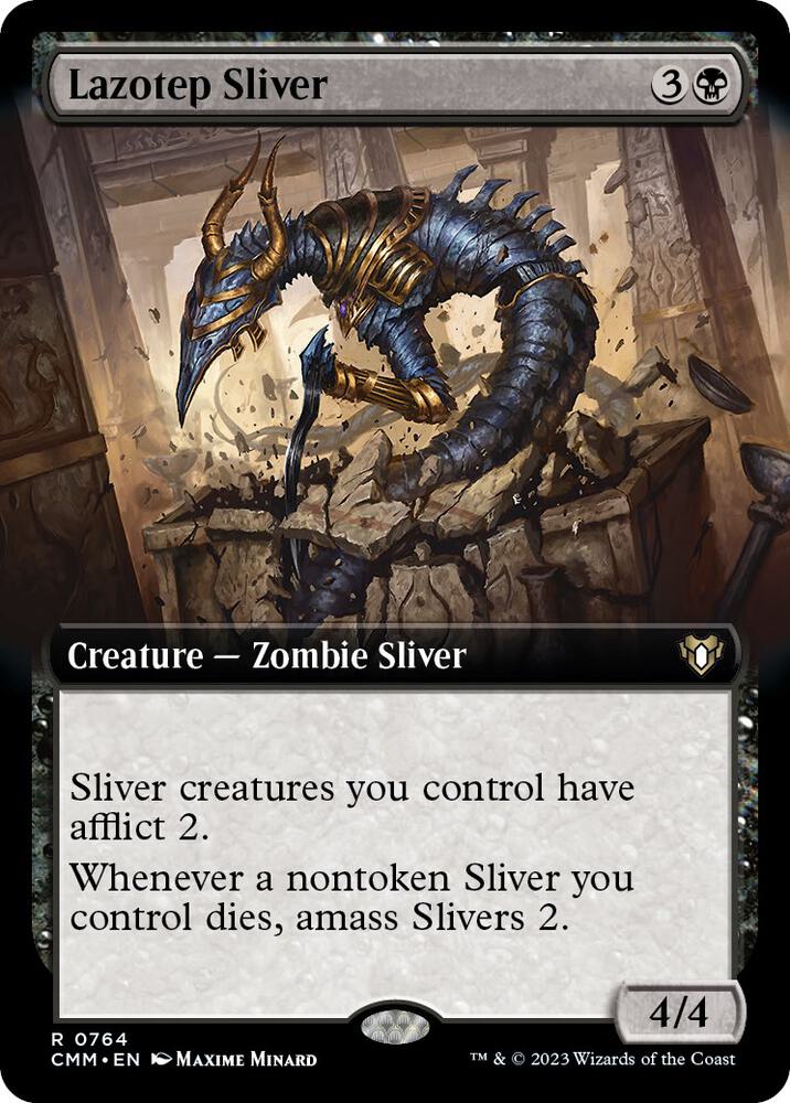 Lazotep Sliver Extended Art (Commander Masters)  | Good Games North
