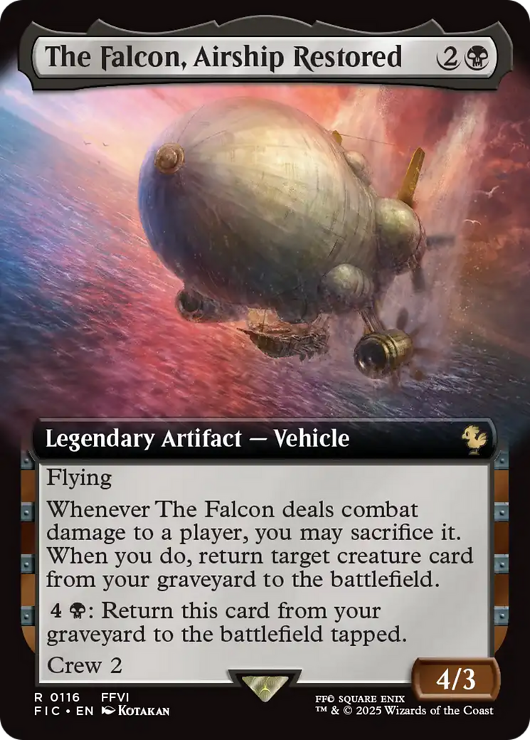 The Falcon, Airship Restored (Extended Art) [FINAL FANTASY Commander] | Good Games North