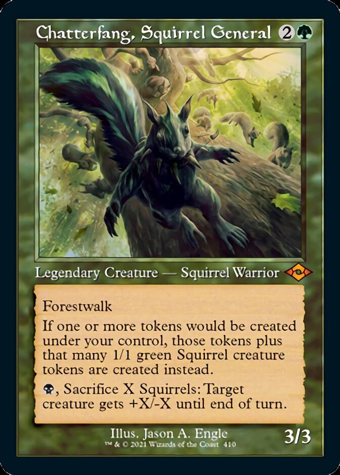 Chatterfang, Squirrel General (Retro Foil Etched) [Modern Horizons 2] | Good Games North