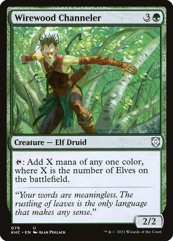 Wirewood Channeler 79/1 (Commander: Kaldheim)  | Good Games North