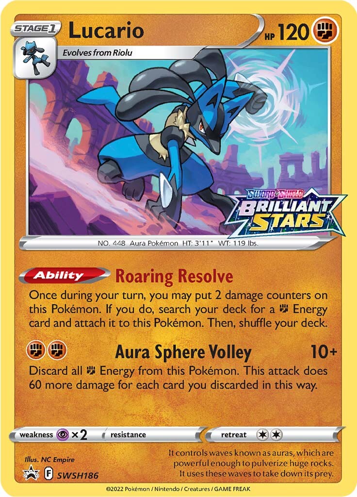 Lucario (SWSH186) (Prerelease Promo) [Sword & Shield: Black Star Promos] | Good Games North