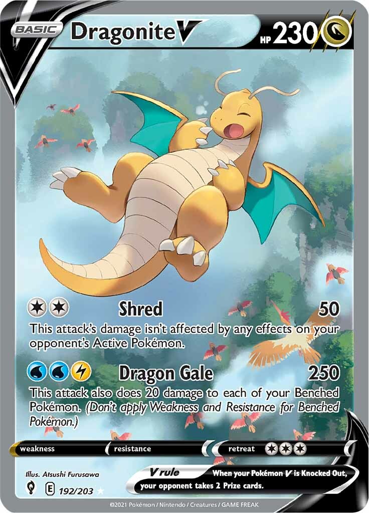 Dragonite V (192/203) [Sword & Shield: Evolving Skies] | Good Games North