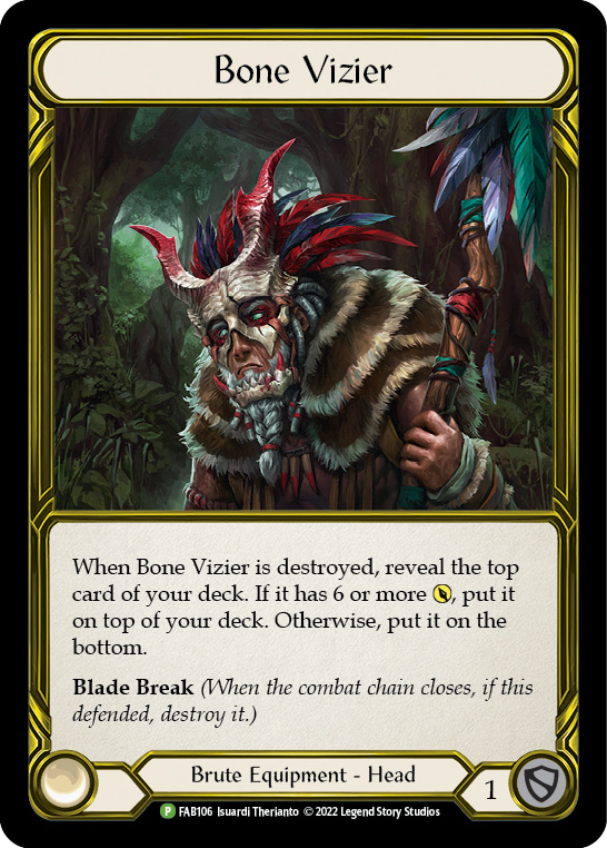 Bone Vizier (Golden) [FAB106] (Promo)  Cold Foil | Good Games North