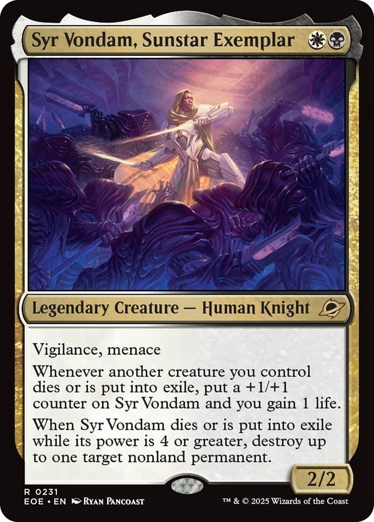 Syr Vondam, Sunstar Exemplar [Edge of Eternities] | Good Games North