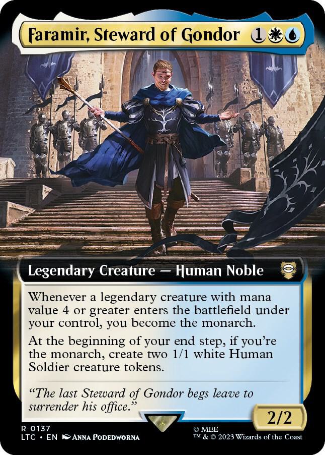 Faramir, Steward of Gondor 137 (Commander: The Lord of the Rings: Tales of Middle-earth)  - Extended Art | Good Games North