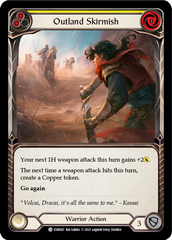 Outland Skirmish (Yellow) [EVR067] (Everfest)  1st Edition Rainbow Foil | Good Games North