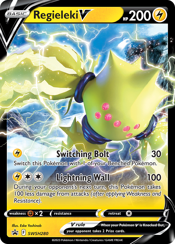 Regieleki V (SWSH280) (Jumbo Card) [Sword & Shield: Black Star Promos] | Good Games North