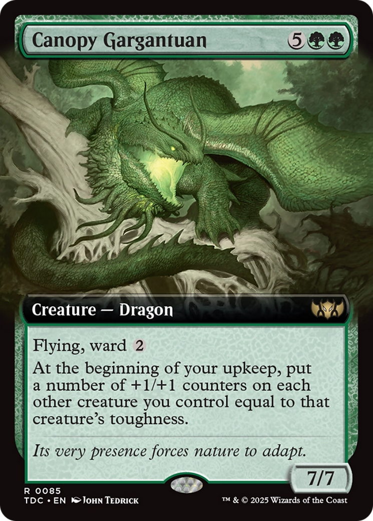 Canopy Gargantuan (Extended Art) [Tarkir: Dragonstorm Commander] | Good Games North