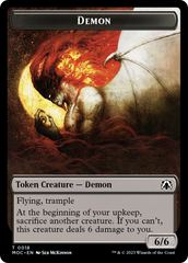 Angel (3) // Demon Double-Sided Token [March of the Machine Commander Tokens] | Good Games North