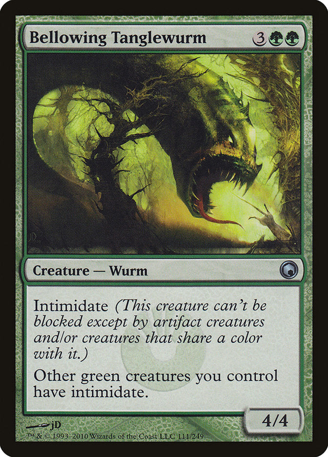 Bellowing Tanglewurm 111 (Scars of Mirrodin)  | Good Games North