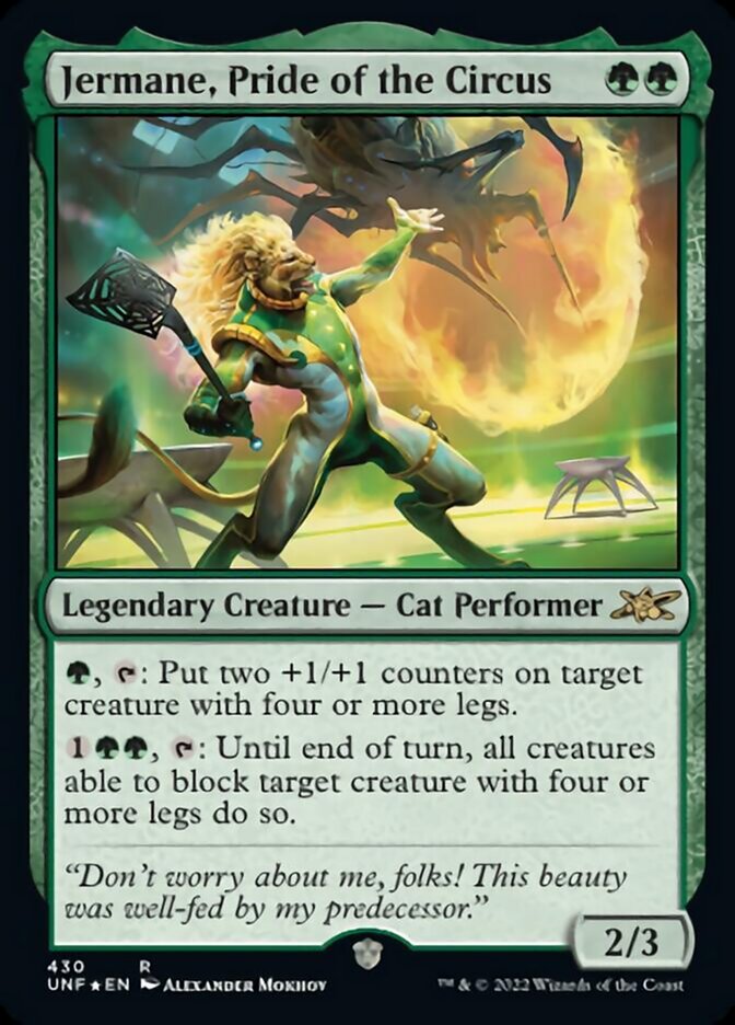 Jermane, Pride of the Circus (Galaxy Foil) [Unfinity] | Good Games North