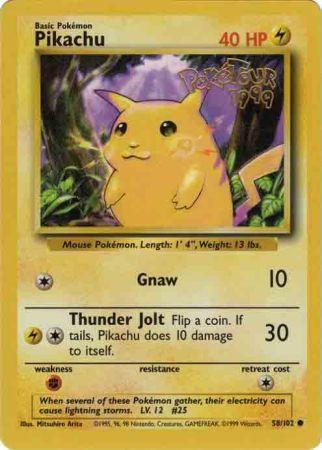Pikachu (58/102) (PokeTour 1999 Promo) [Miscellaneous Cards] | Good Games North