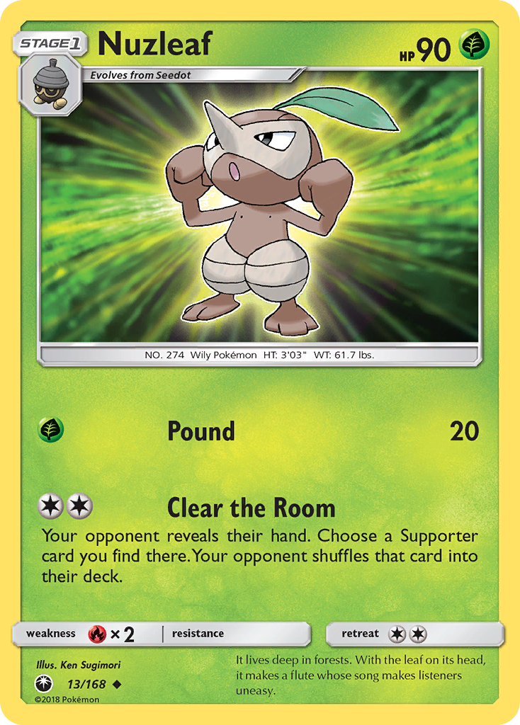 Nuzleaf (13/168) [Sun & Moon: Celestial Storm] | Good Games North