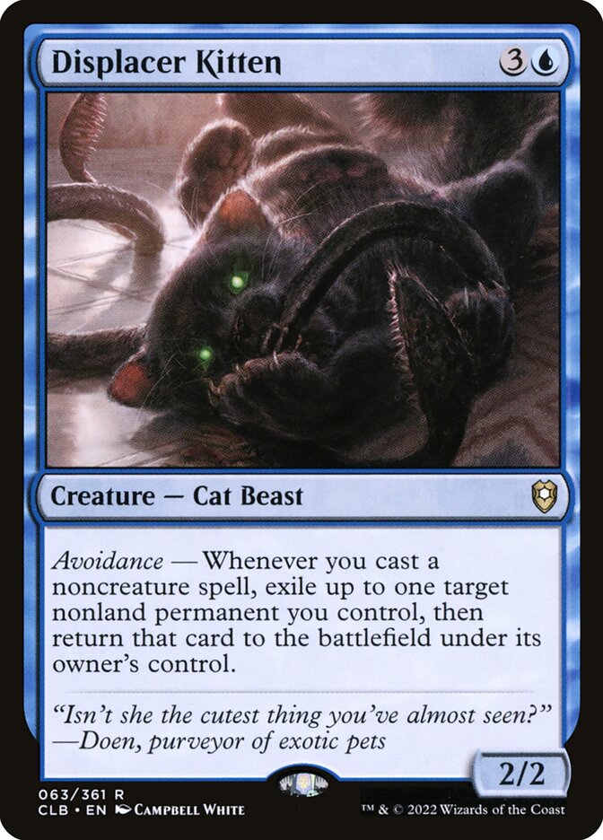 Displacer Kitten 63/361 (Commander Legends: Battle for Baldur's Gate)  | Good Games North