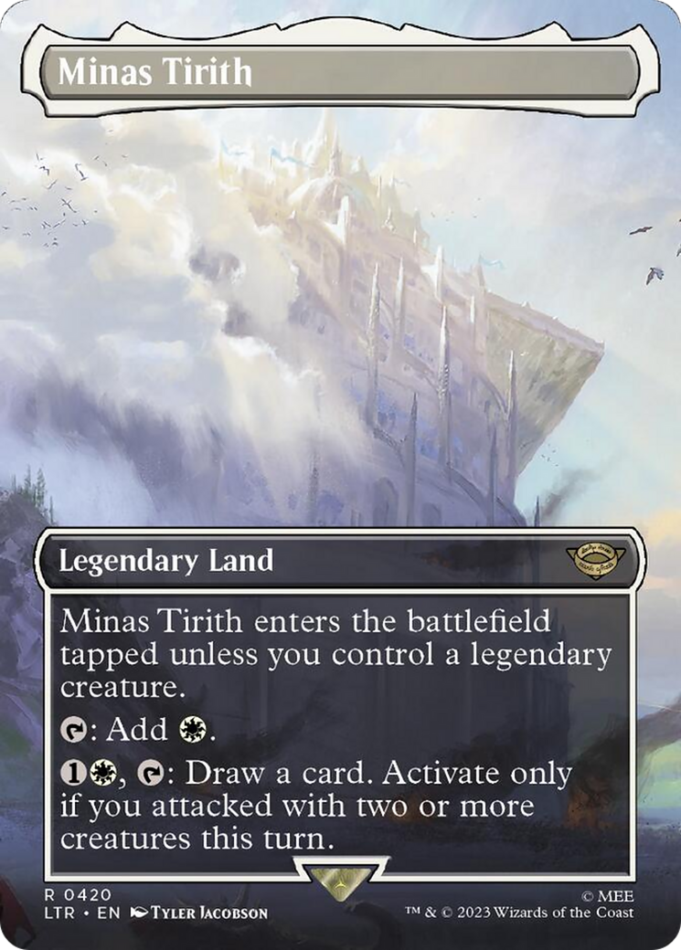 Minas Tirith (Borderless Alternate Art) (420) [The Lord of the Rings: Tales of Middle-Earth] | Good Games North