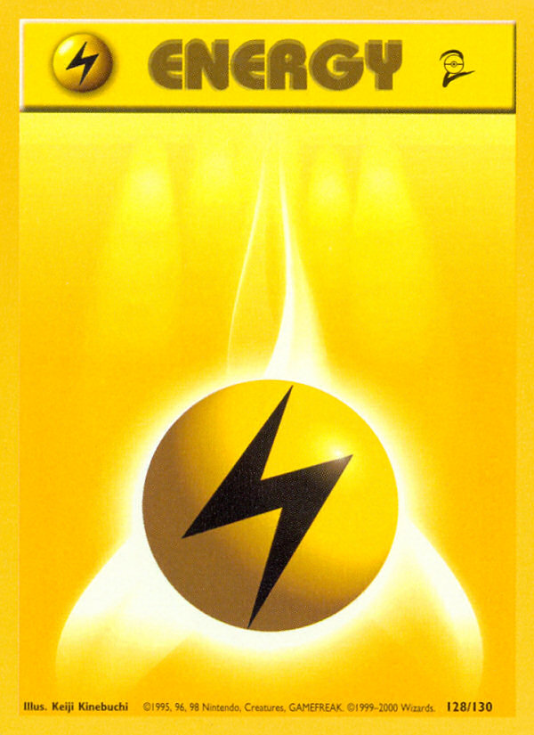 Lightning Energy (128/130) [Base Set 2] | Good Games North