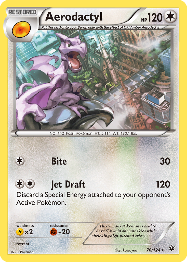 Aerodactyl (76/124) [XY: Fates Collide] | Good Games North