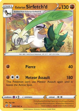 Galarian Sirfetch'd (095/192) (Theme Deck Exclusive) [Sword & Shield: Rebel Clash] | Good Games North