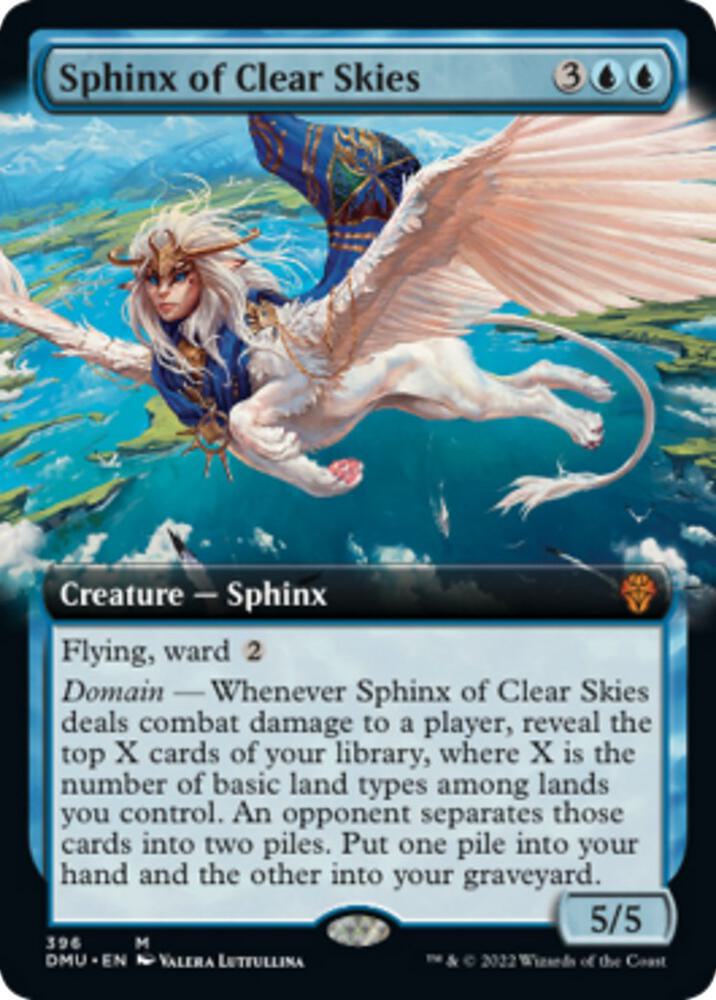 Sphinx of Clear Skies Extended Art (Dominaria United)  - Foil | Good Games North