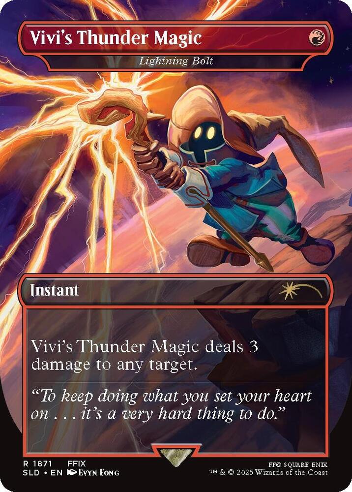Vivis Thunder Magic Lightning Bolt (Secret Lair Drop Series)  | Good Games North