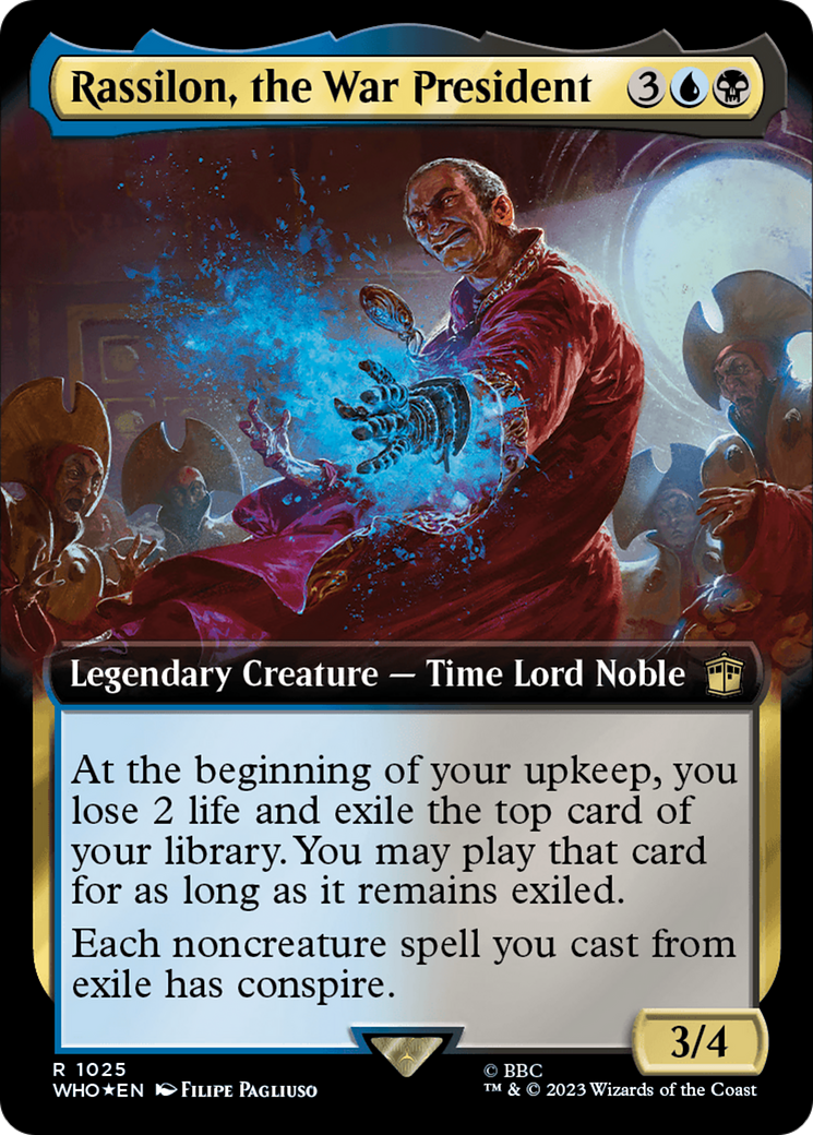 Rassilon, the War President (Extended Art) (Surge Foil) [Doctor Who] | Good Games North