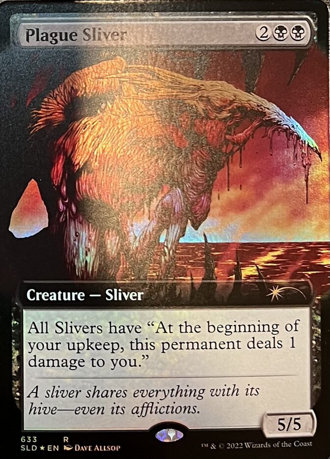 Plague Sliver (Extended Art) [Secret Lair Drop Promos] | Good Games North