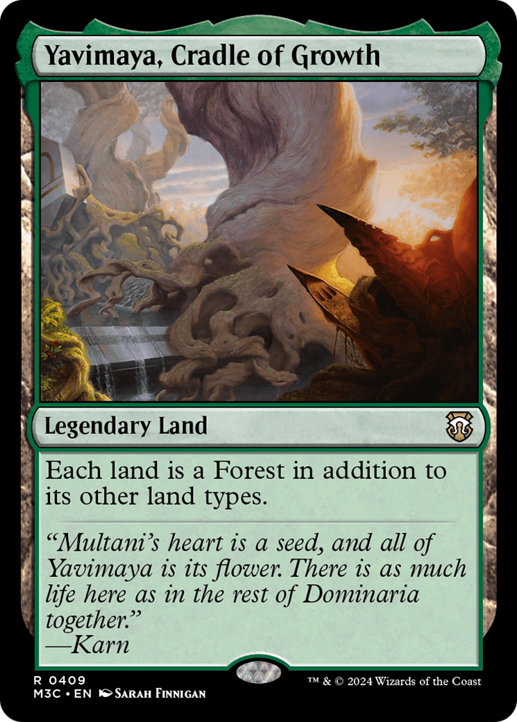 Yavimaya, Cradle of Growth (Ripple Foil) [Modern Horizons 3 Commander] | Good Games North