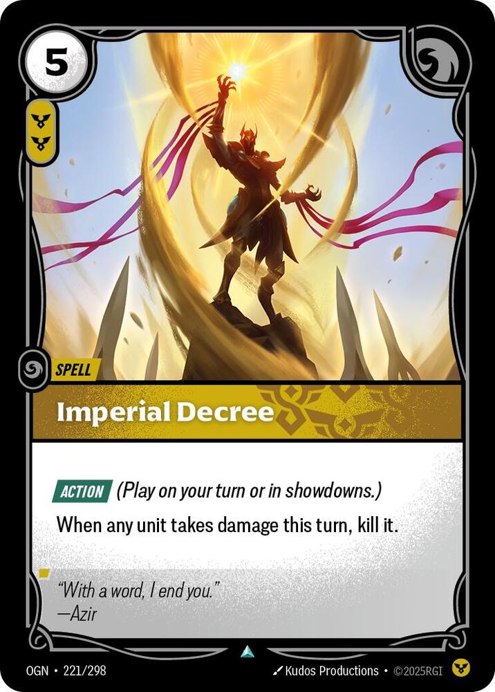 Imperial Decree (Origins)  - Foil | Good Games North