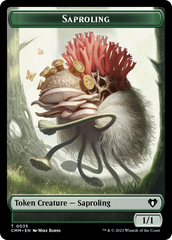 Saproling // Dragon (0021) Double-Sided Token [Commander Masters Tokens] | Good Games North