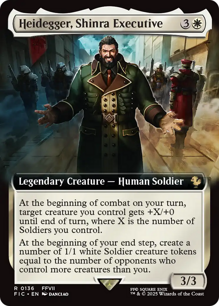 Heidegger, Shinra Executive (Extended Art) [FINAL FANTASY Commander] | Good Games North