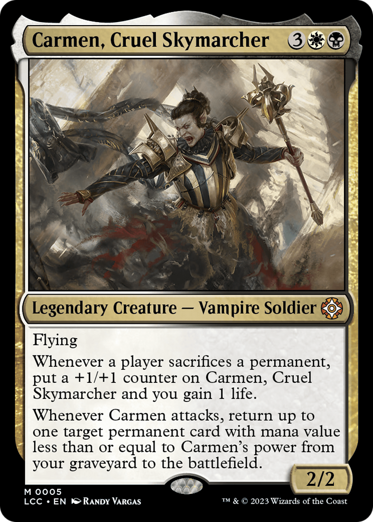 Carmen, Cruel Skymarcher [The Lost Caverns of Ixalan Commander] | Good Games North