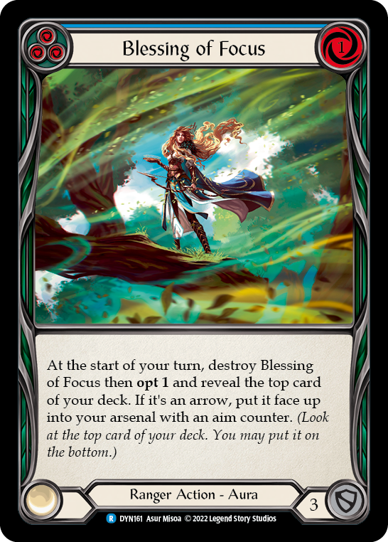 Blessing of Focus (Blue) [DYN161] (Dynasty) | Good Games North