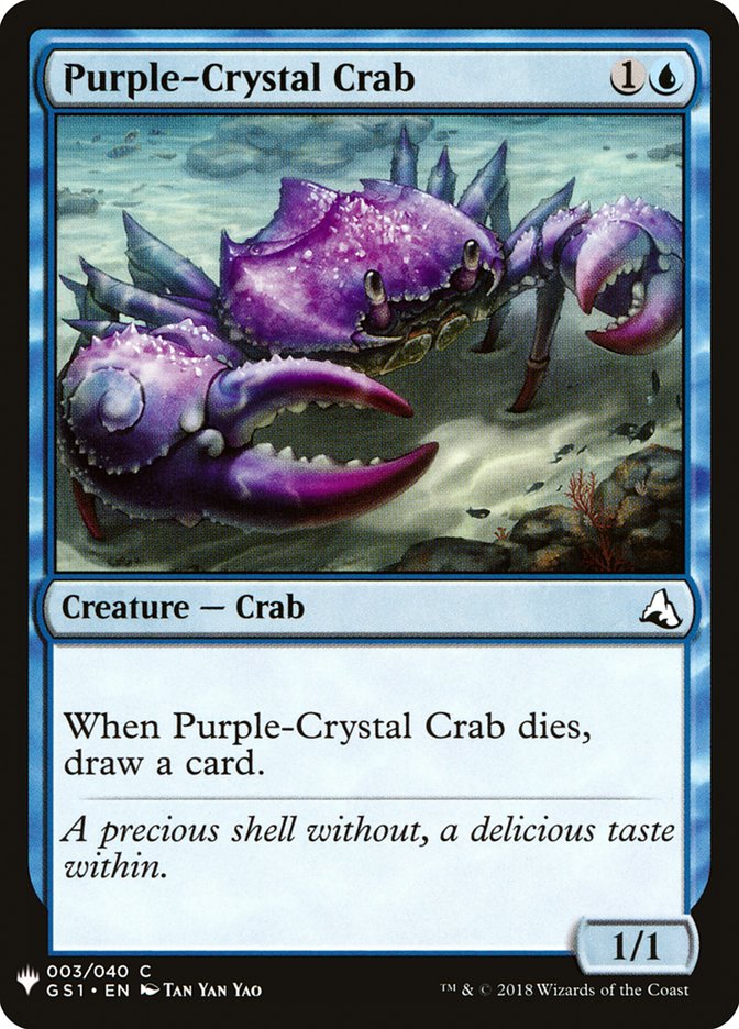 Purple-Crystal Crab [Mystery Booster] | Good Games North