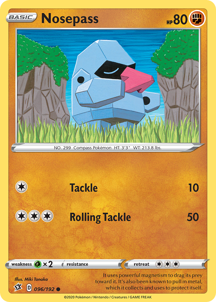 Nosepass (096/192) [Sword & Shield: Rebel Clash] | Good Games North