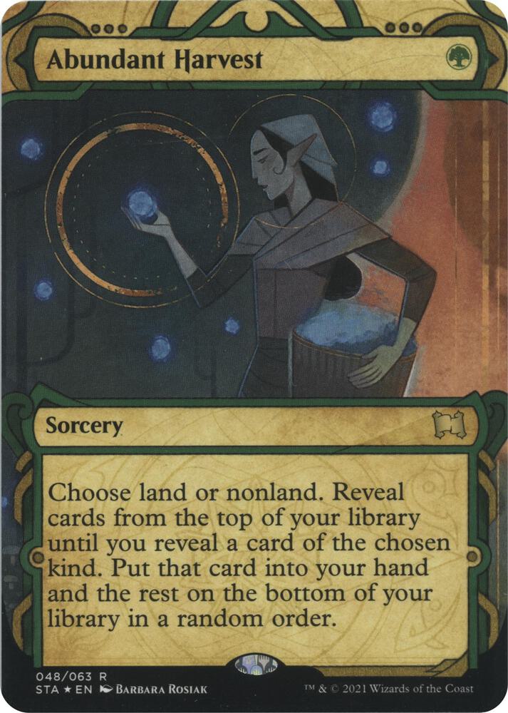 Abundant Harvest Foil Etched 48 (Strixhaven: Mystical Archives)  - Foil | Good Games North