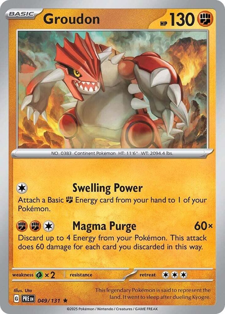 Groudon (049/131) [Scarlet & Violet: Prismatic Evolutions] | Good Games North