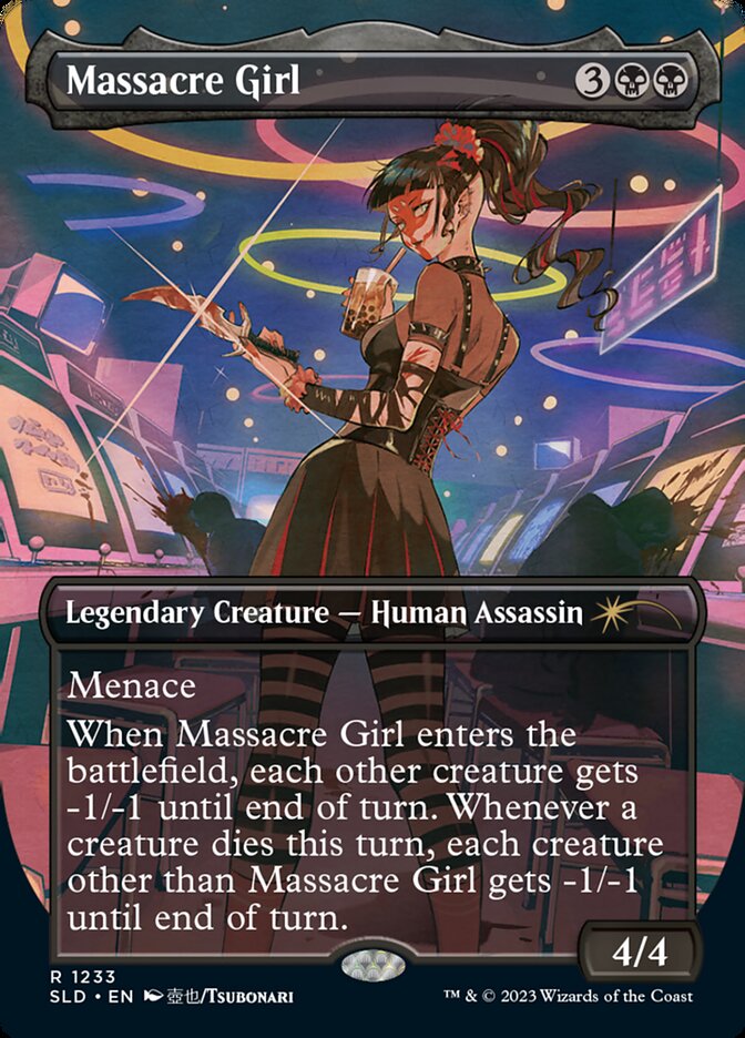 Massacre Girl (Borderless) [Secret Lair Drop Series] | Good Games North