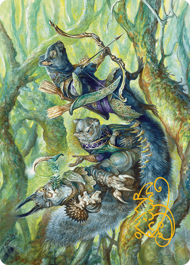 The Odd Acorn Gang Art Card (Gold-Stamped Signature) [Bloomburrow Art Series] | Good Games North