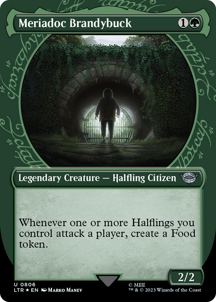 Meriadoc Brandybuck (Showcase) (Surge Foil) [The Lord of the Rings: Tales of Middle-Earth] | Good Games North