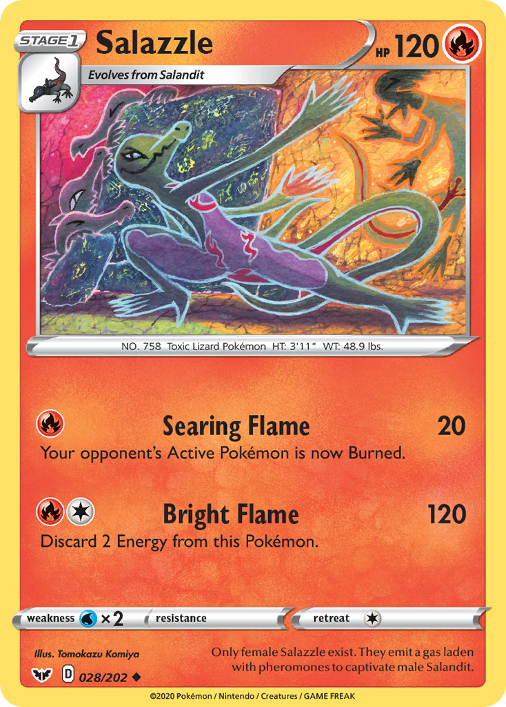 Salazzle (028/202) [Sword & Shield: Base Set] | Good Games North