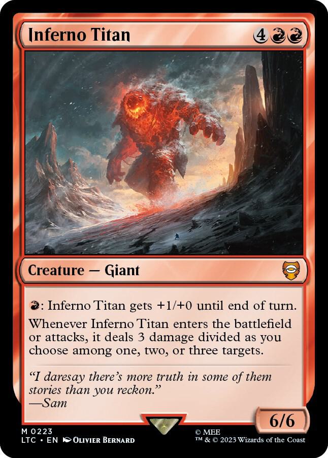 Inferno Titan (Commander: The Lord of the Rings: Tales of Middle-earth)  | Good Games North