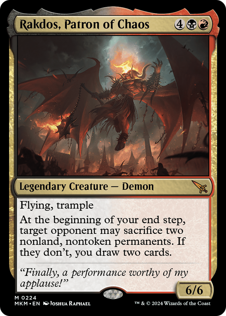 Rakdos, Patron of Chaos [Murders at Karlov Manor] | Good Games North