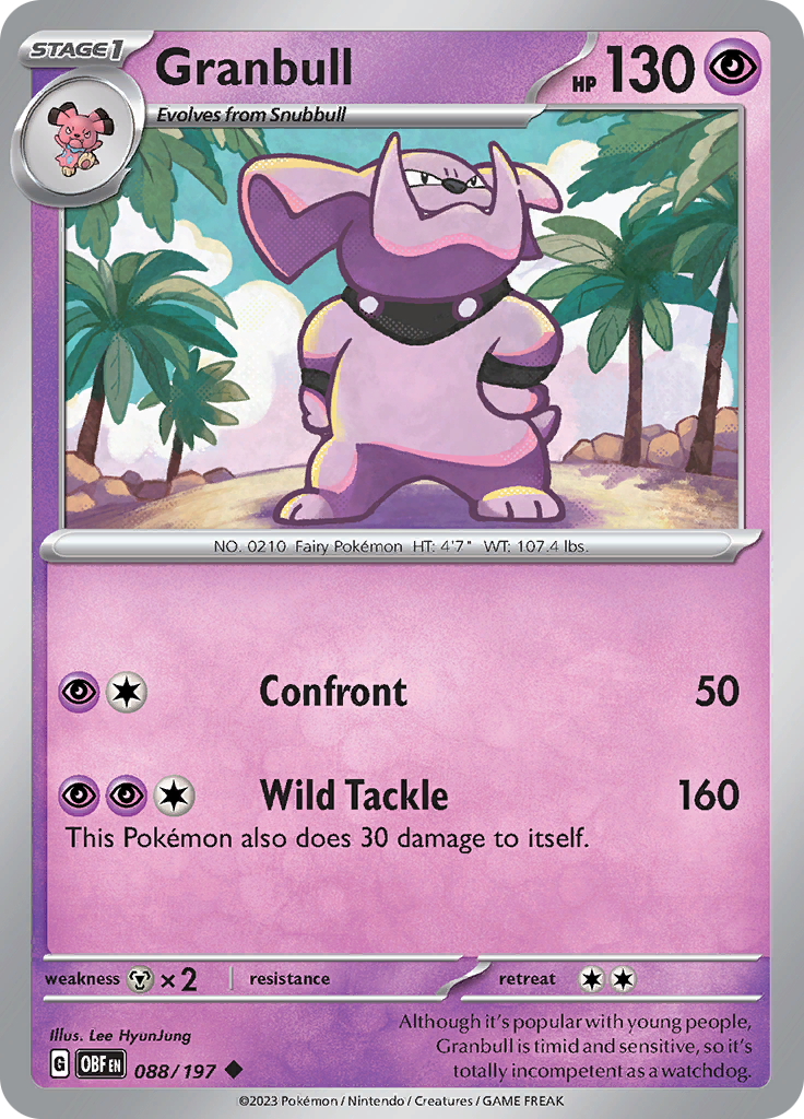 Granbull (088/197) [Scarlet & Violet: Obsidian Flames] | Good Games North