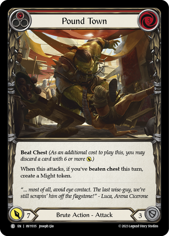 Pound Town (Red) [HVY035] (Heavy Hitters) | Good Games North