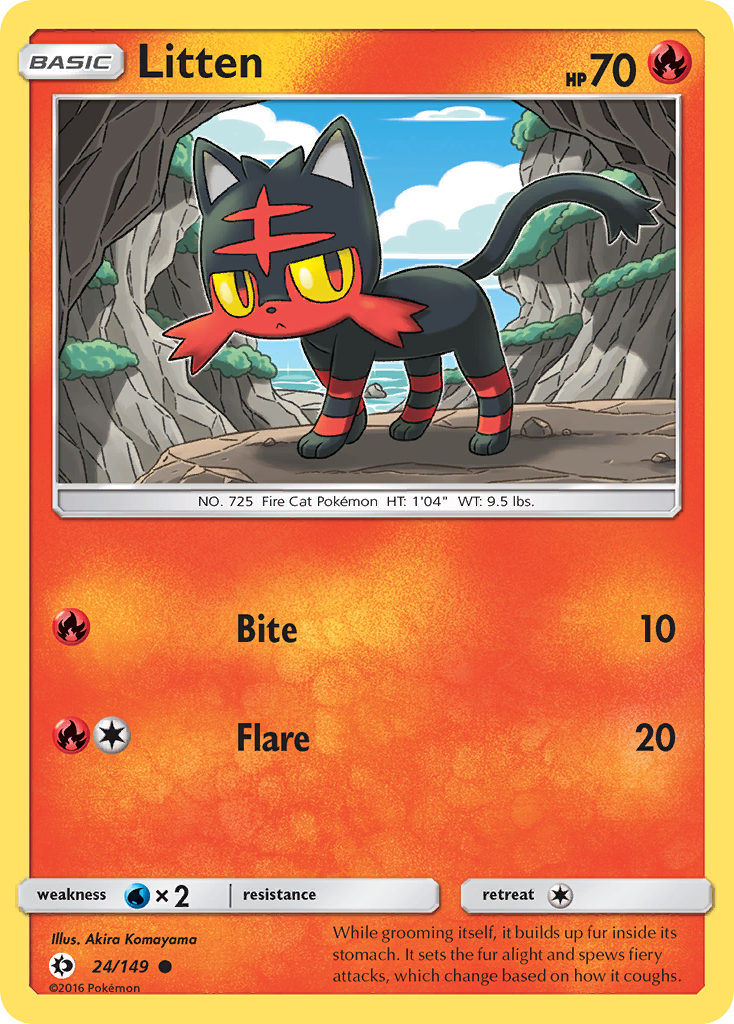 Litten (24/149) [Sun & Moon: Base Set] | Good Games North