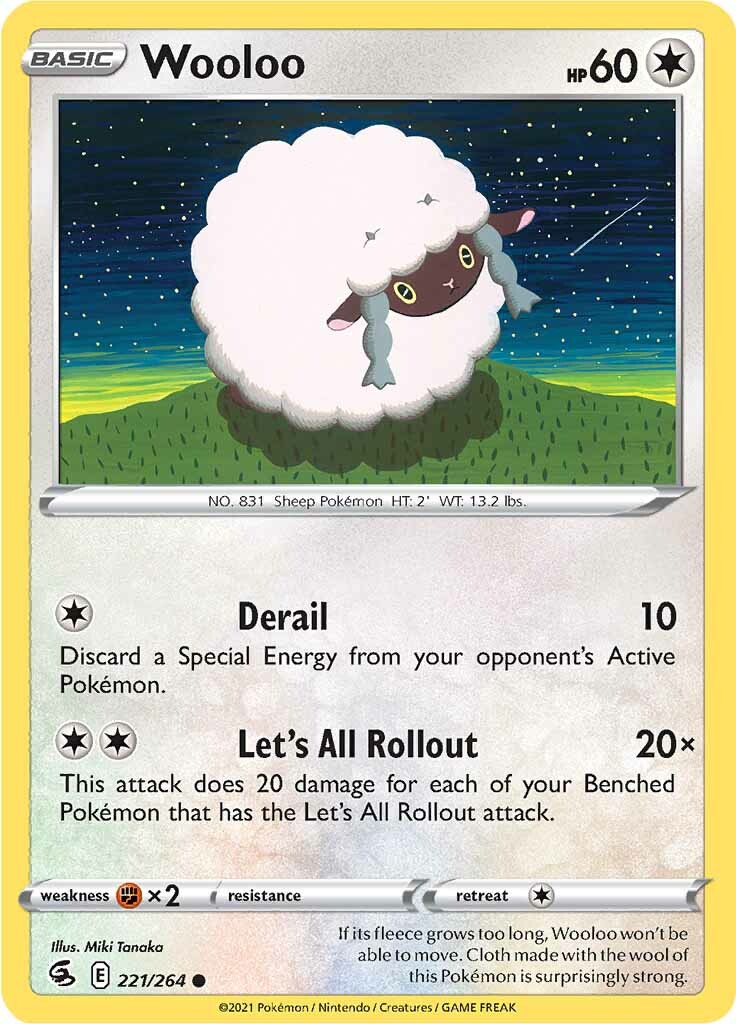 Wooloo (221/264) [Sword & Shield: Fusion Strike] | Good Games North