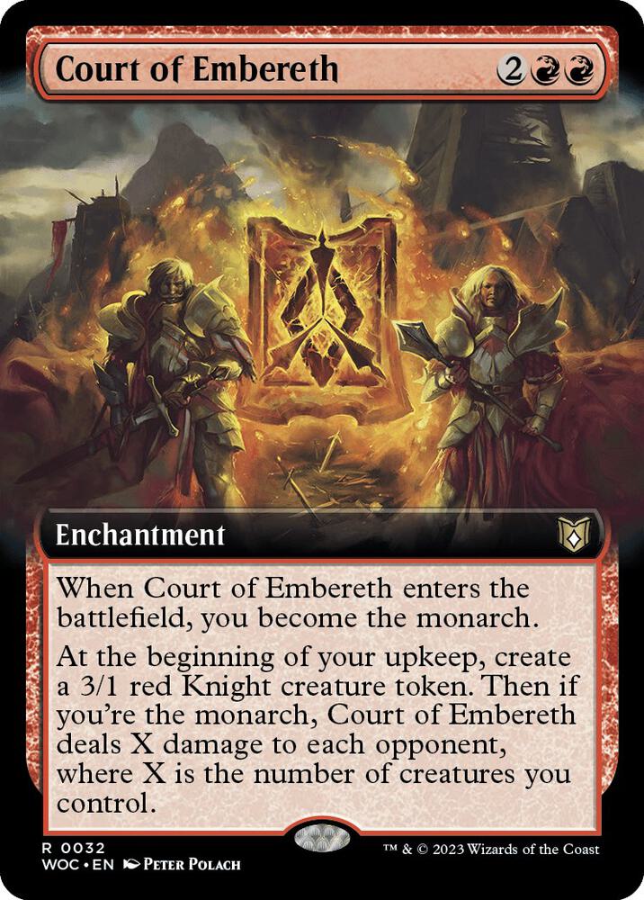 Court of Embereth Extended Art (Commander: Wilds of Eldraine)  | Good Games North