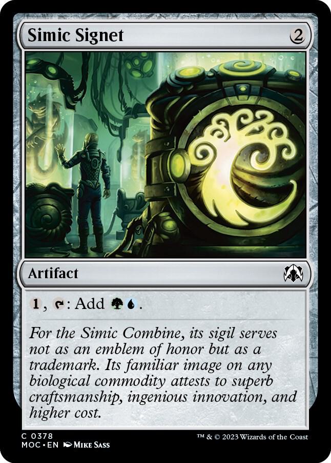 Simic Signet 378 (Commander: March of the Machine)  | Good Games North
