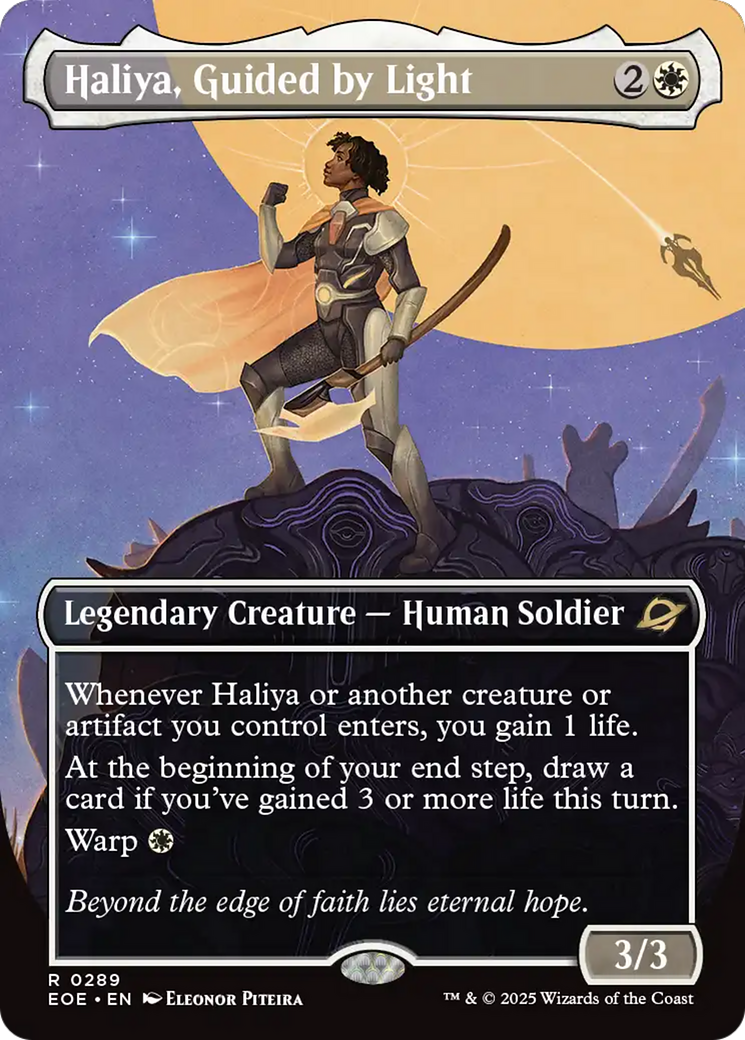 Haliya, Guided by Light (Borderless) [Edge of Eternities] | Good Games North
