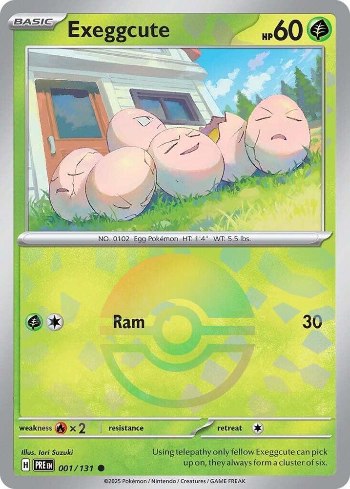 Exeggcute (001/131) (Poke Ball Pattern) [Scarlet & Violet: Prismatic Evolutions] | Good Games North